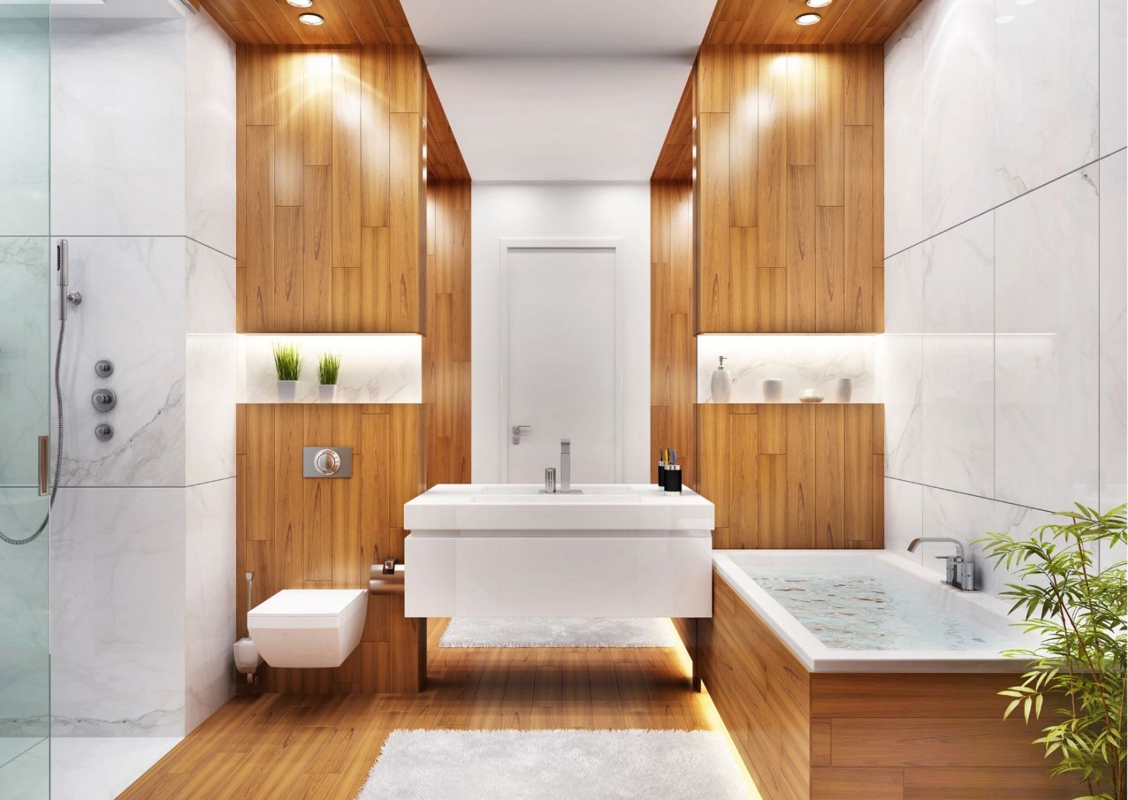 Modern Banyo Dekorasyonu